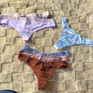 ASSORTMENT OF PINK THONG PANTIES 6 panties!